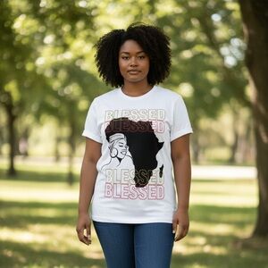 Blessed Graphic Women's T-Shirt - White